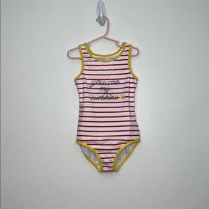 Hanna Andersson Sunblock One Piece Swimsuit "You are my sunshine"